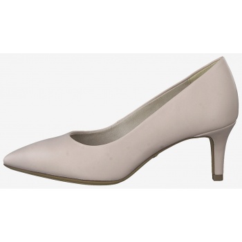 tamaris beige women`s low heel pumps  σε προσφορά