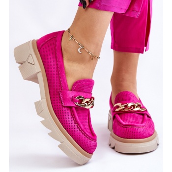 women`s moccasins brogues with chain σε προσφορά