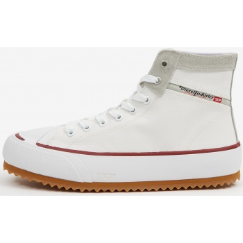 white mens ankle sneakers with suede σε προσφορά