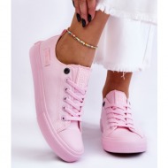  big star women`s classic low sneakers ll274022 light pink