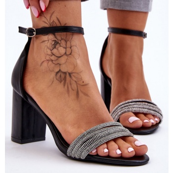 elegant sandals with cubic zirconia σε προσφορά