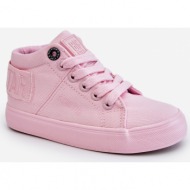  kids classic high sneakers big star ll374003 pink