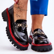  lacquered moccasins on the black ronin platform