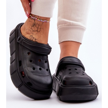 women`s foam platform crocs black σε προσφορά