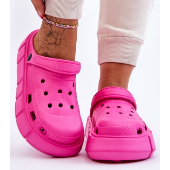 women`s foam platform crocs fuchsia σε προσφορά