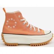  apricot women`s ankle sneakers on the platform converse run star h - women