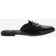  black women`s leather slippers love moschino - women