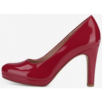 tamaris red high heel pumps - ladies