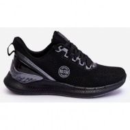  men`s comfortable sneakers memory foam big star ll174103 black