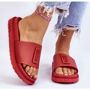 big star women`s slippers ll274430 red σε προσφορά