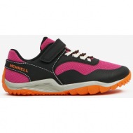  black & pink girly sneakers merrell trail glove 7 a/c - girls