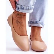  ballerina leather classic beige stacee