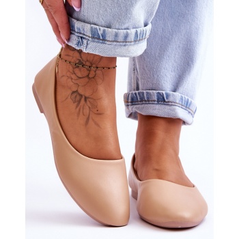 ballerina leather classic beige stacee σε προσφορά