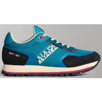 black and blue women`s sneakers with