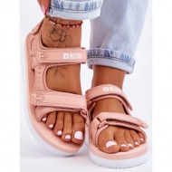  big star women`s sports sandals ll274788 pink