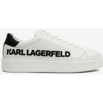 white mens leather sneakers karl σε προσφορά