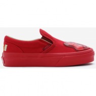  red kids slip on sneakers vans haribo - boys