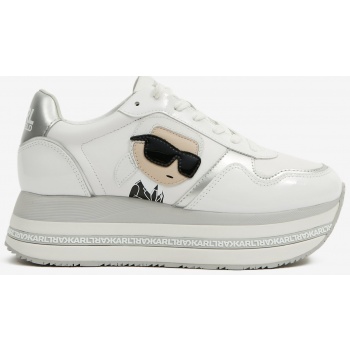 white women`s leather sneakers on the σε προσφορά