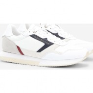  tommy hilfiger essential runner white women`s leather sneakers - women