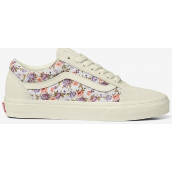 creamy women`s floral suede sneakers σε προσφορά