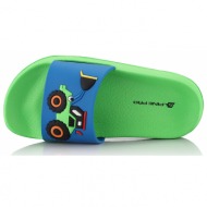  children`s summer slippers alpine pro okifo neon green gecko