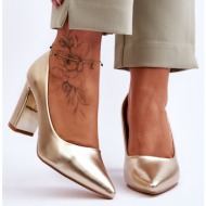  classic heeled pumps gold elizabeth