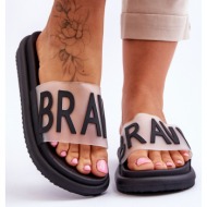  women`s slippers on the black brave platform