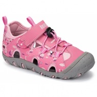 girls` sandals loap lily pink