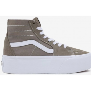 khaki womens ankle sneakers with suede σε προσφορά