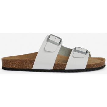white women`s leather slippers geox  σε προσφορά