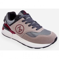  men`s lace-up sports shoes grey and black stephen