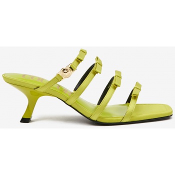 light green women`s heeled slippers σε προσφορά