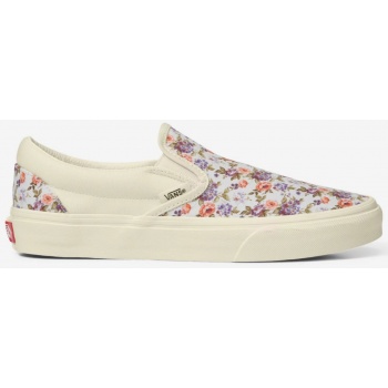 creamy women`s floral slip on sneakers σε προσφορά