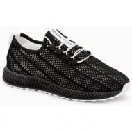  ombre men`s mesh sneakers shoes - black