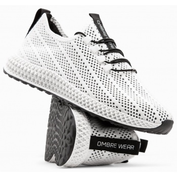 ombre men`s mesh sneakers shoes - white σε προσφορά