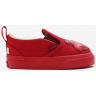  red kids slip on sneakers vans slip-on v haribo - boys