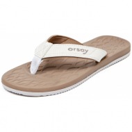  orsay white-beige women`s flip-flops - women