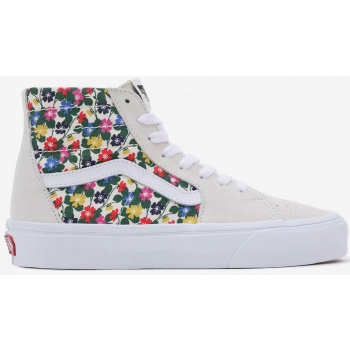 cream women`s flowered leather sneakers σε προσφορά
