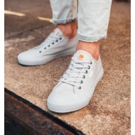  ombre men`s short sneakers monocolor - gray