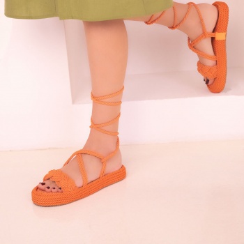 soho orange women`s sandals 18092 σε προσφορά