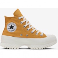  mustard women`s ankle sneakers on the converse chuck t platform - women
