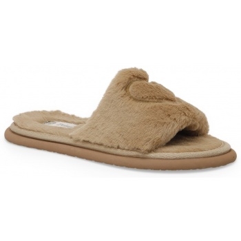 polaris plush slippers - beige - flat