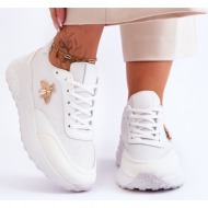  γυαλιστερά αθλητικά παπούτσια με διακόσμηση white seneca