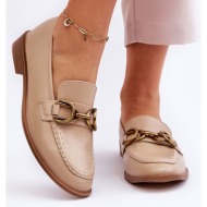  κλασικά γυναικεία loafers beige lorien