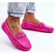  γυναικεία κλασικά καστόρινα loafers ροζ corinell