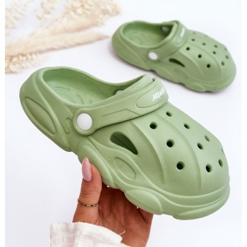 παιδικές παντόφλες αφρού crocs green σε προσφορά