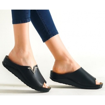 capone outfitters mules - black - flat