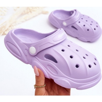 παιδικές παντόφλες αφρού crocs purple σε προσφορά