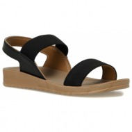  polaris sandals - black - flat