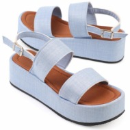  capone outfitters sandals - blue - flat